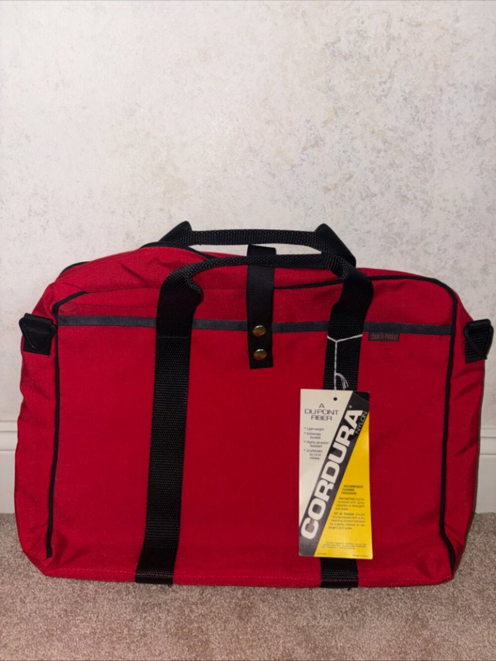 Outdoor Gear from chuck roast CORDURA nylon bag Red Large Durable 20x13x3 inches